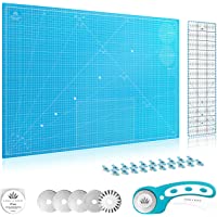 Lange &amp- König Kit de Cuter Rotativo incluye Base de Corte- Cortador Rotativo- 5 Cuchillas de Repuesto- Regla de…